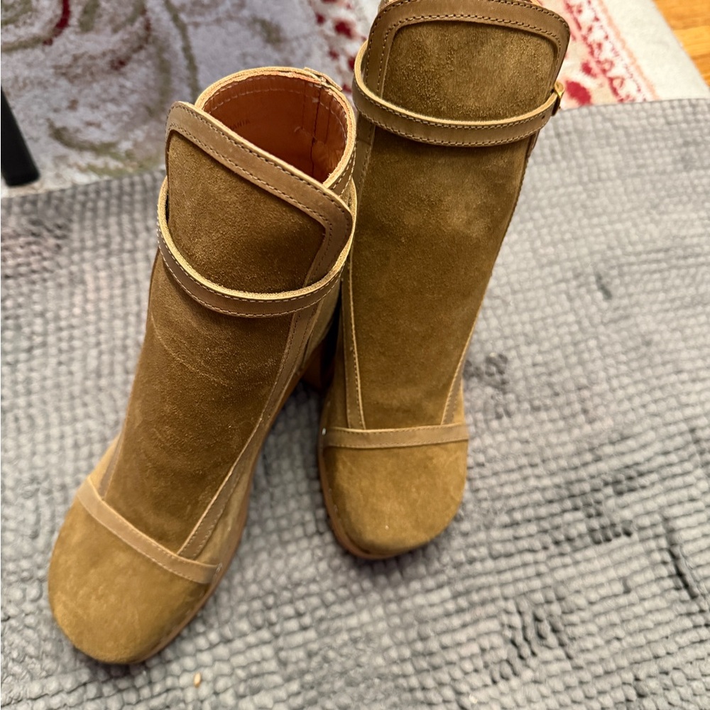 Swedish hasbeens Tan Suede boots brand new - Picture 4 of 4